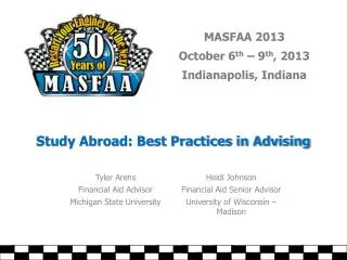 Study Abroad: Best Practices in Advising