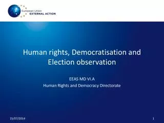 Human rights, Democratisation and Election observation