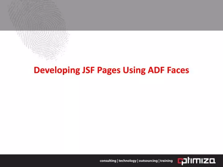 developing jsf pages using adf faces