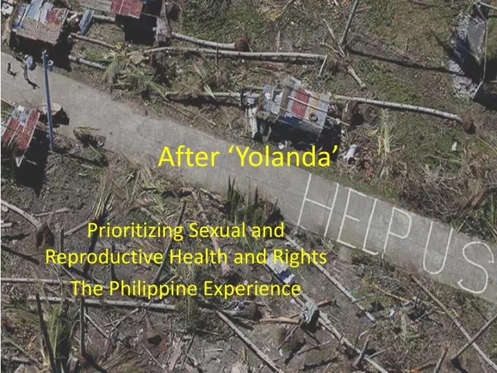 after yolanda