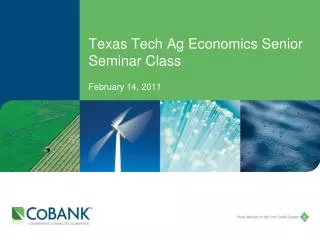 Texas Tech Ag Economics Senior Seminar Class