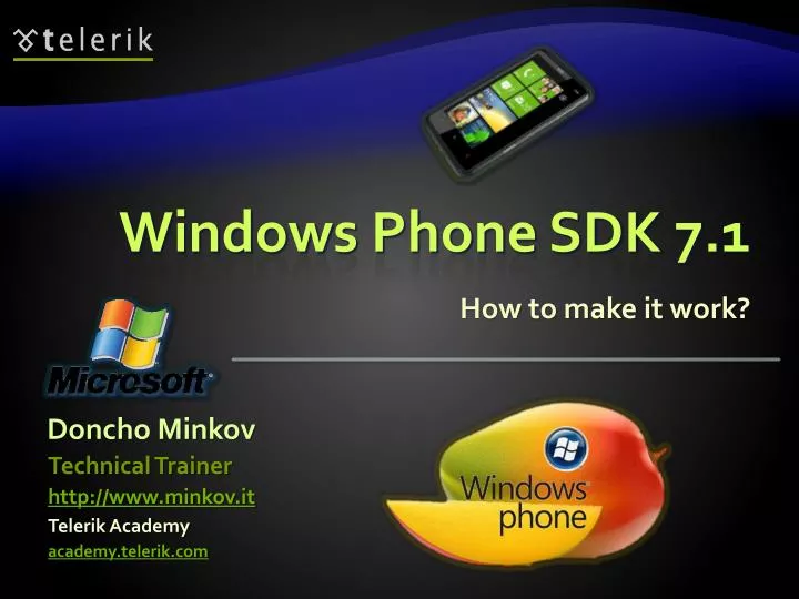 windows phone sdk 7 1