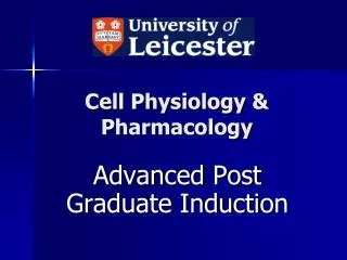 Cell Physiology &amp; Pharmacology