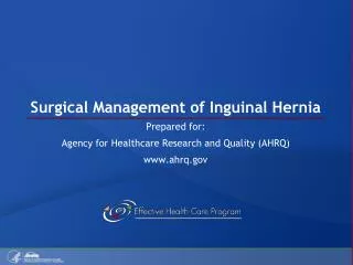 Surgical Management of Inguinal Hernia