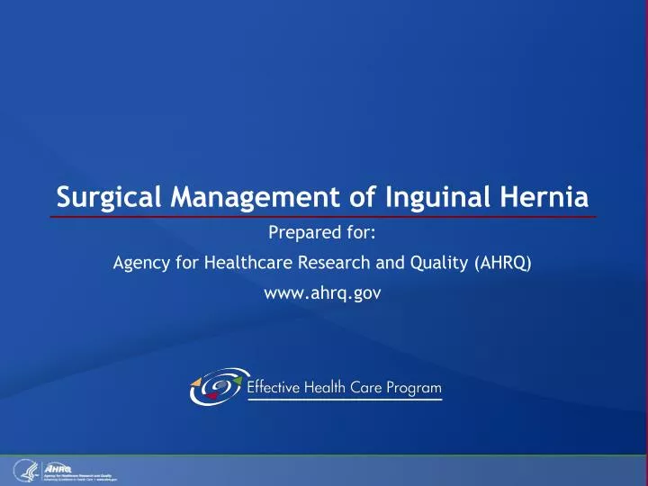 surgical management of inguinal hernia