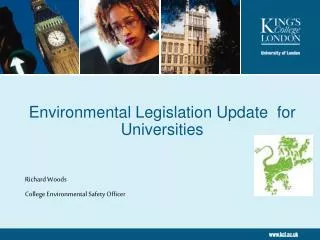 Environmental Legislation Update for Universities