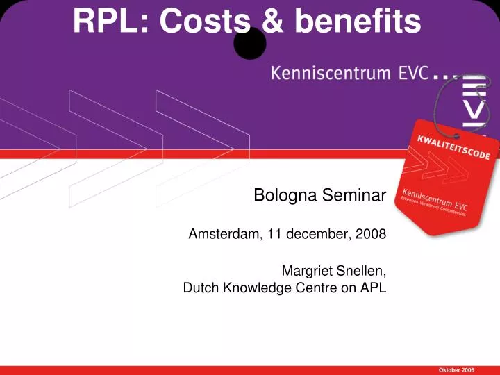 bologna seminar amsterdam 11 december 2008 margriet snellen dutch knowledge centre on apl