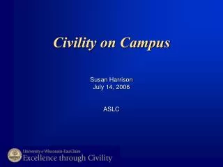 Civility on Campus