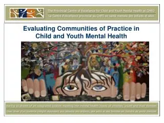 Evaluating Communities of Practice in Child and Youth Mental Health