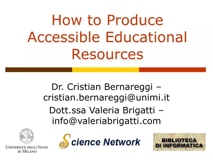 how to produce accessible educational resources