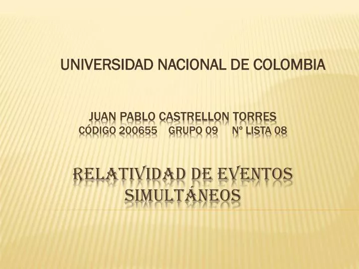 universidad nacional de colombia