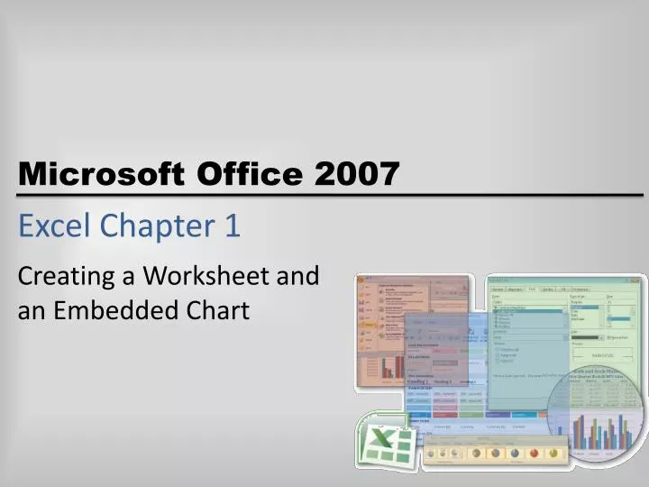 excel chapter 1