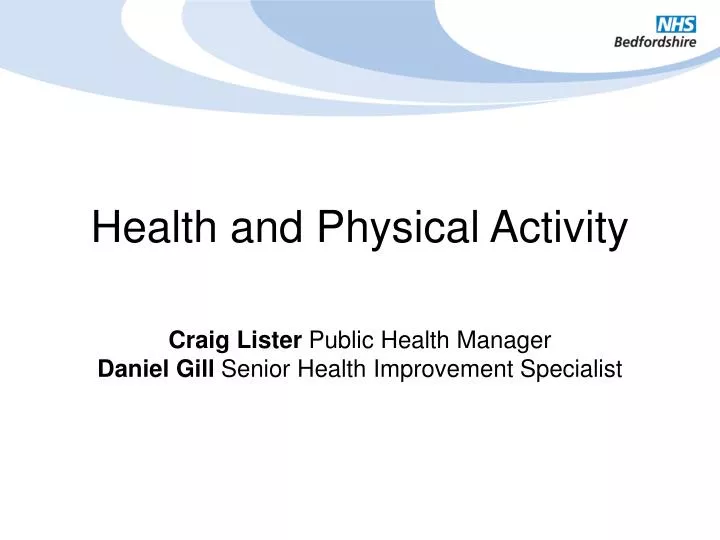 health and physical activity