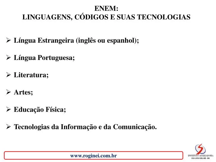 Ppt Enem Linguagens CÓdigos E Suas Tecnologias Língua Estrangeira Inglês Ou Espanhol