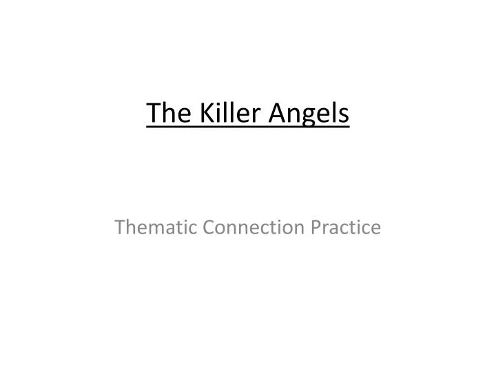 the killer angels