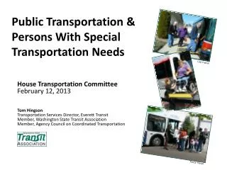 Public Transportation &amp; Persons With Special Transportation Needs