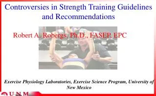 Controversies in Strength Training Guidelines and Recommendations