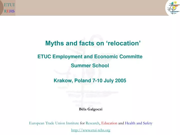 myths and facts on relocation