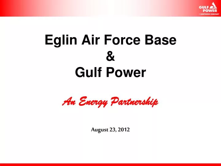 eglin air force base gulf power