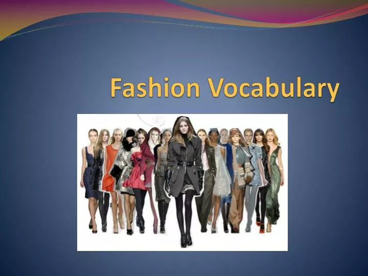 fashion vocabulary