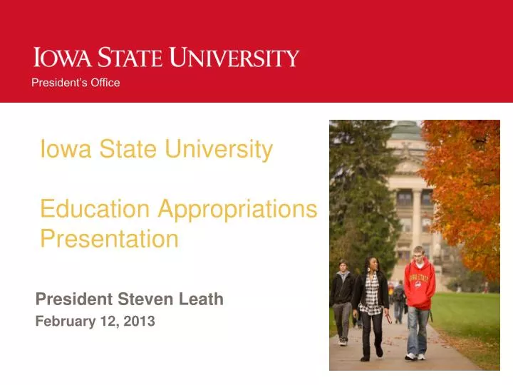 iowa state university education appropriations presentation