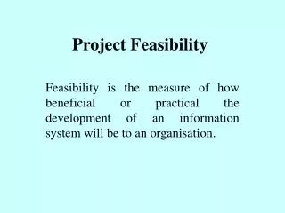 project feasibility
