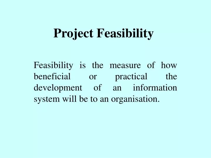 project feasibility