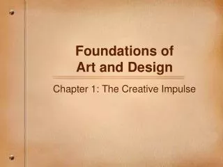 Foundations of Art and Design