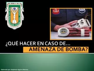 amenaza de bomba