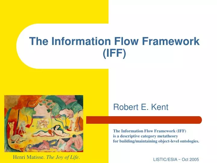 the information flow framework iff
