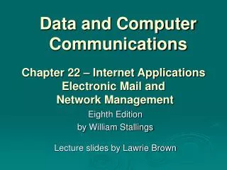 Data and Computer Communications