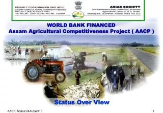 WORLD BANK FINANCED Assam Agricultural Competitiveness Project ( AACP )