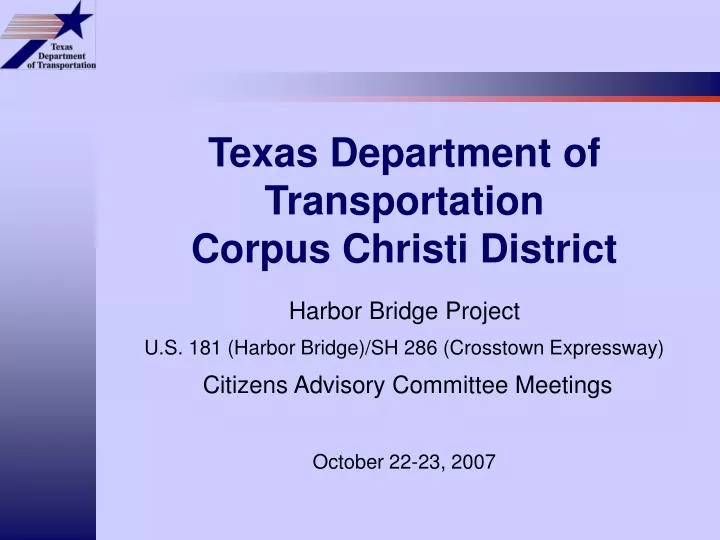 texas department of transportation corpus christi district