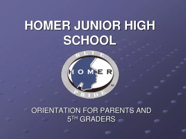 homer junior high school