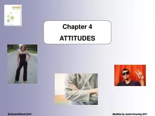 Chapter 4 ATTITUDES