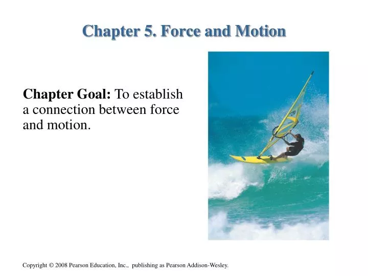 chapter 5 force and motion