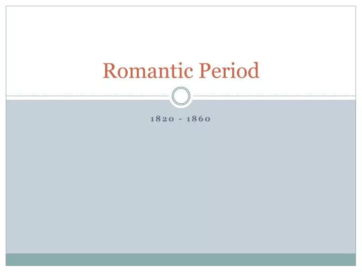 romantic period