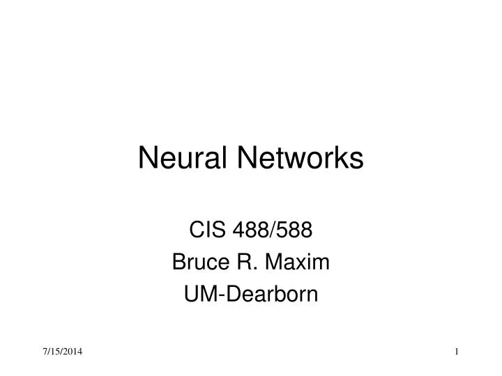 neural networks