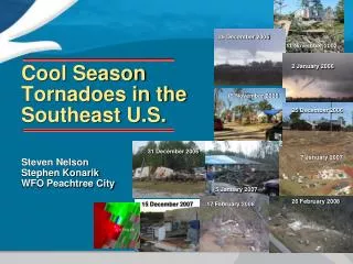 Cool Season Tornadoes in the Southeast U.S.
