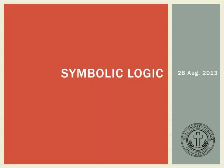 symbolic logic