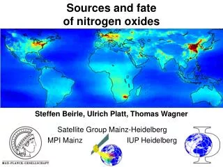 Sources and fate of nitrogen oxides