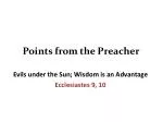 Wisdom and Life's Challenges: Insights from Ecclesiastes - slide 1