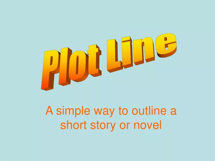 a simple way to outline a short story or novel