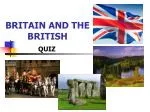 BRITAIN AND THE BRITISH - slide 1