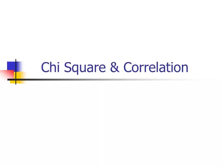 chi square correlation