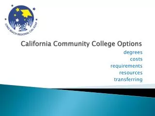 California Community College Options