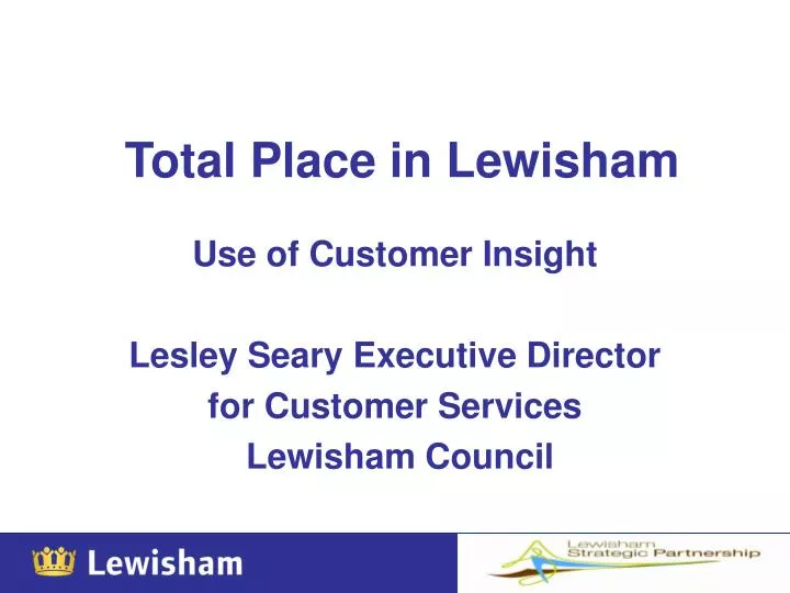 total place in lewisham