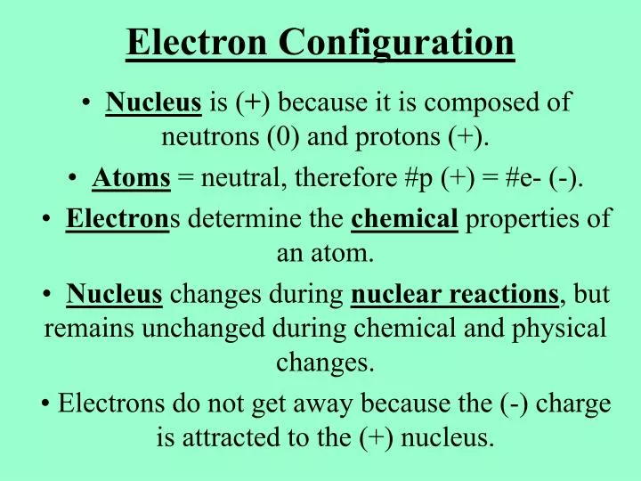 electron configuration