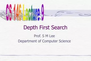 Depth First Search