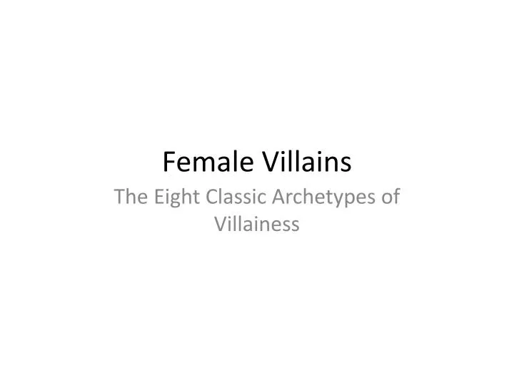 female villains